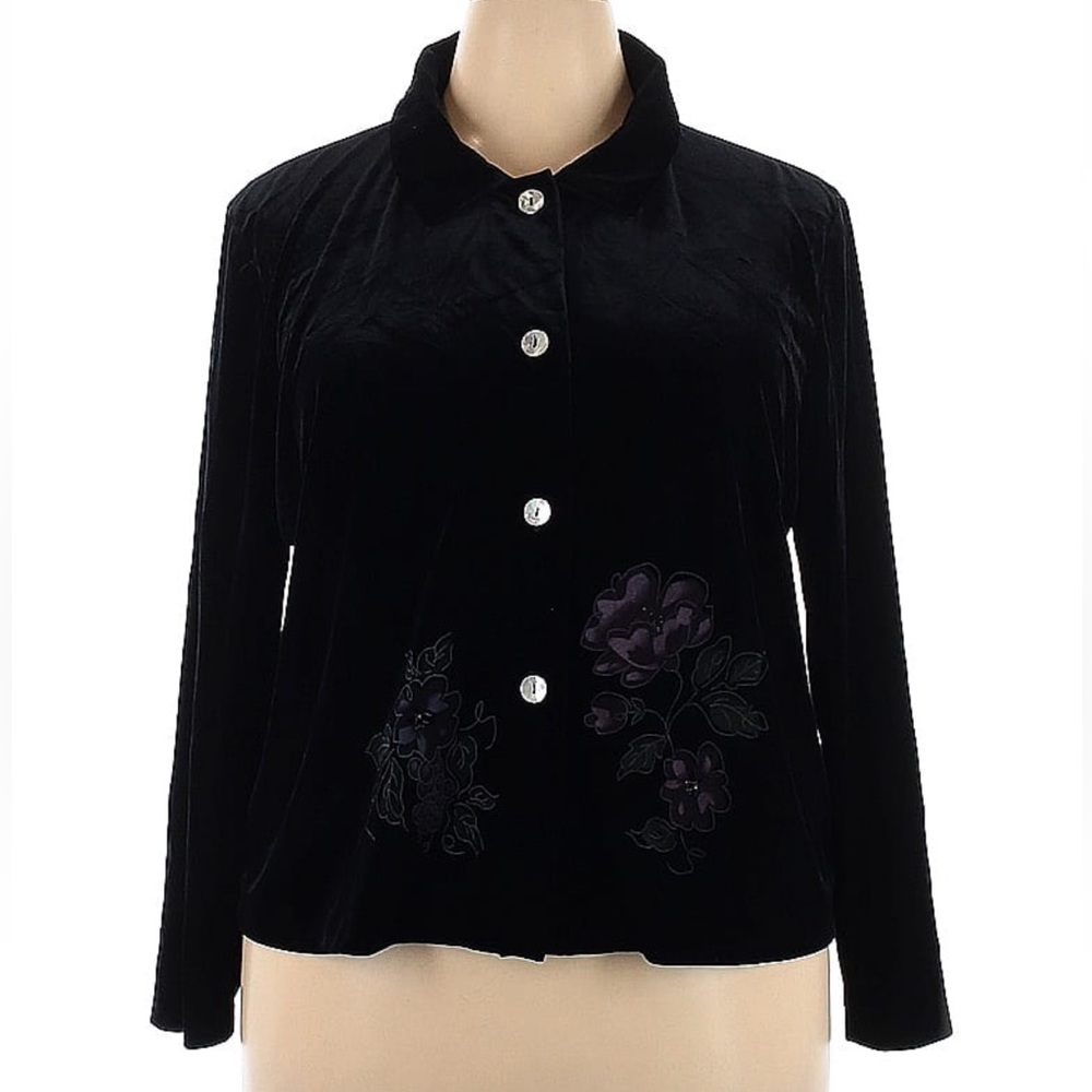 *3/$25* Nina Piccalino Black Button-down